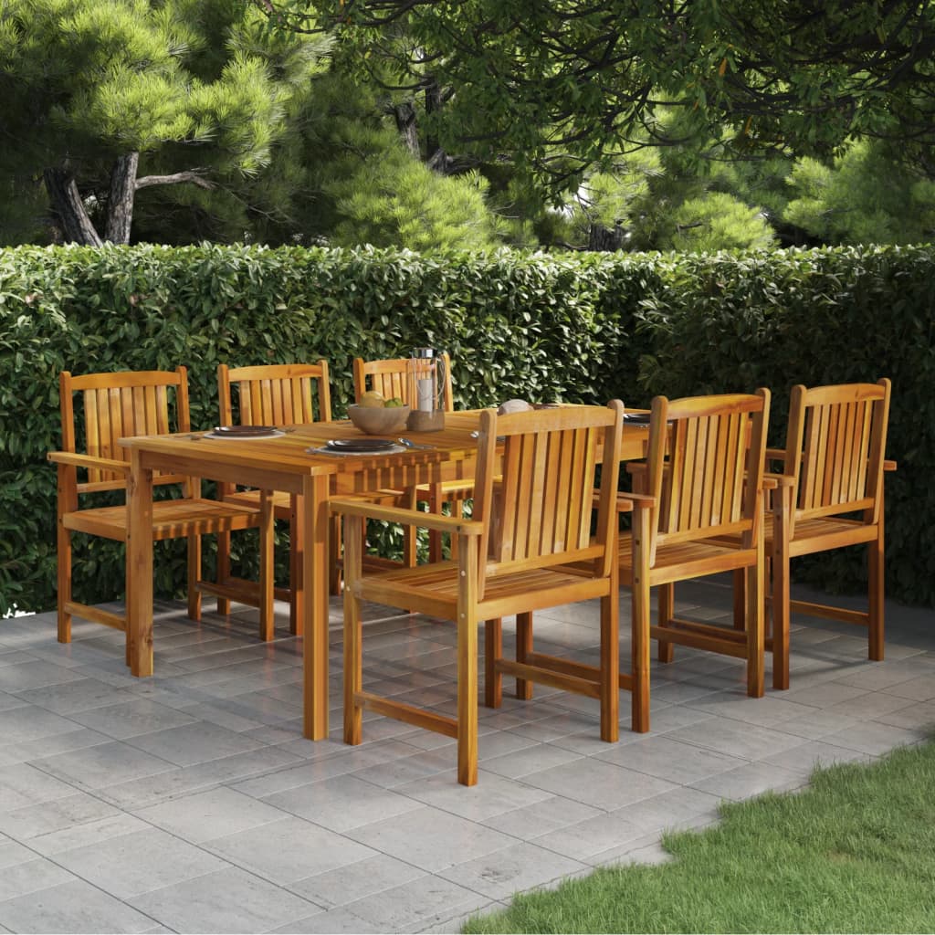 Tuintafel Massief Acaciahout Greywash