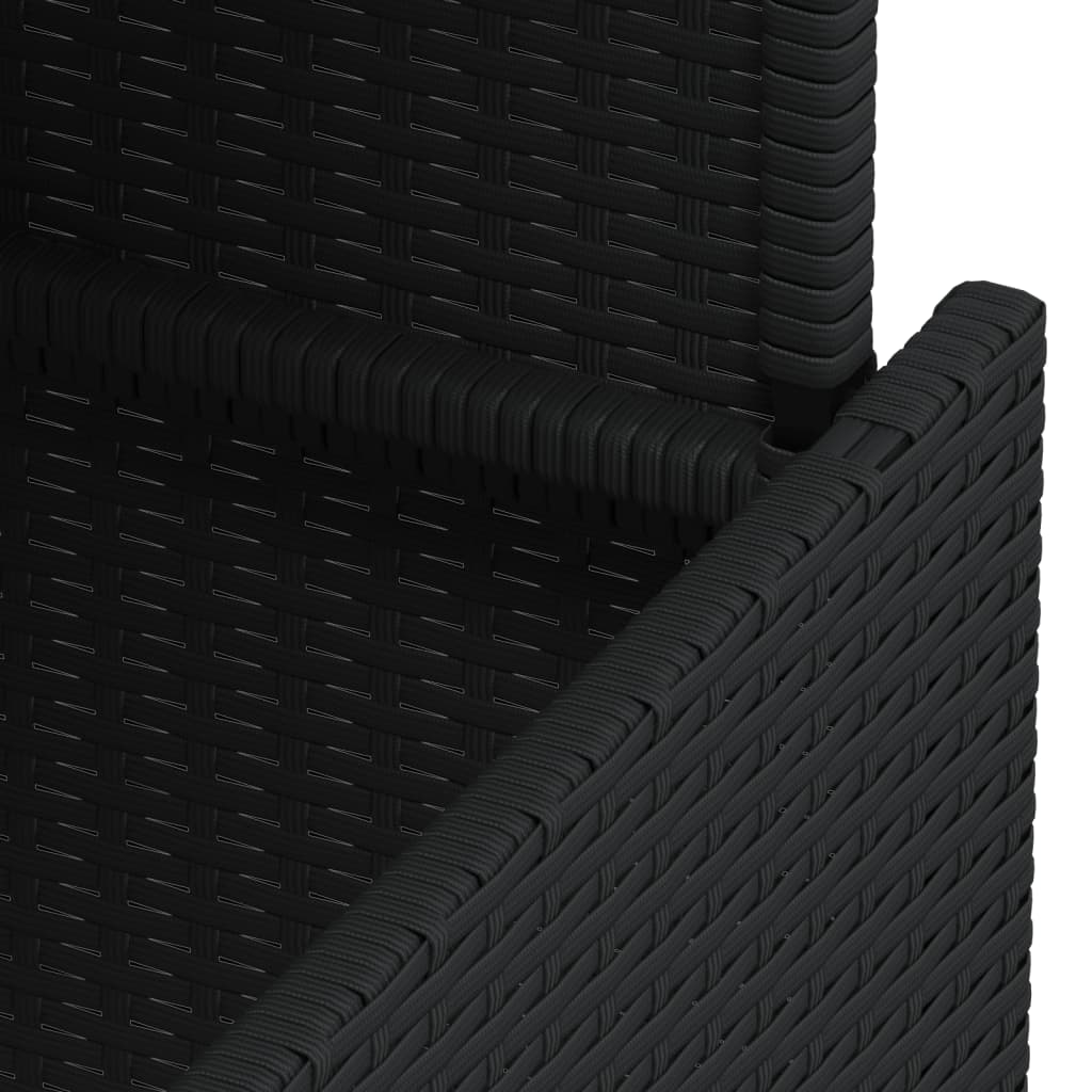 Tuintafel 100X55X73 Cm Poly Rattan En Acacia