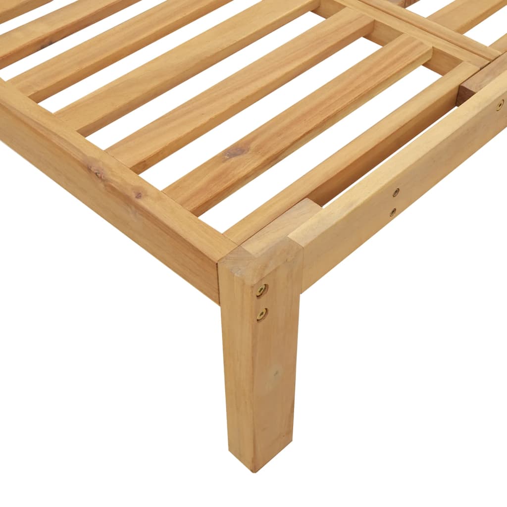 2-Delige Loungeset Pallet Met Kussens Massief Acaciahout Grijs