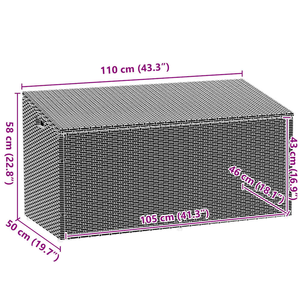 Tuinbox Poly Rattan