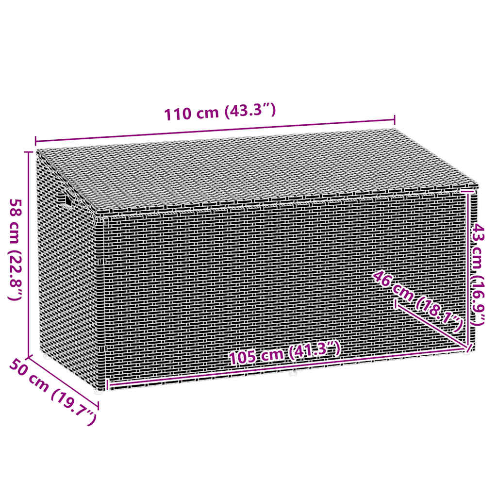 Tuinbox Poly Rattan