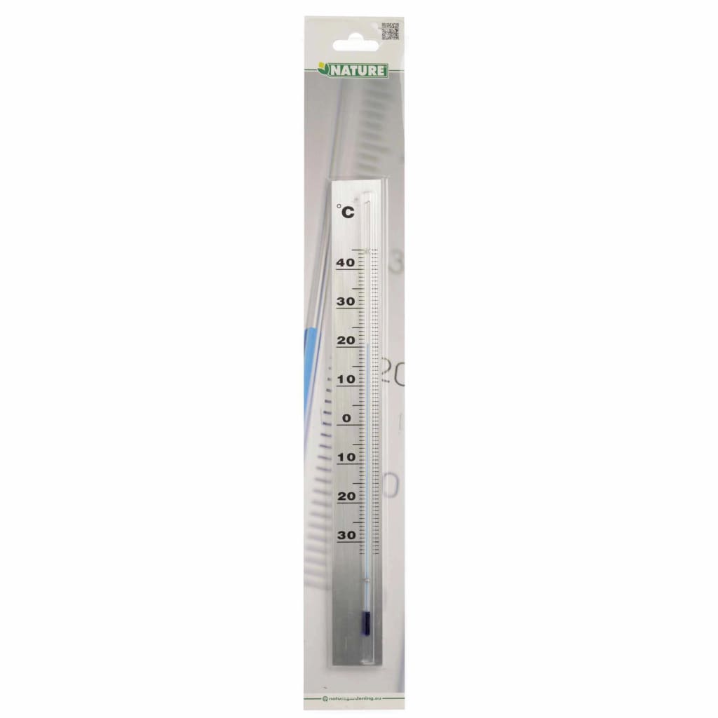 Nature Wandthermometer 3,8X0,6X37 Cm Aluminium