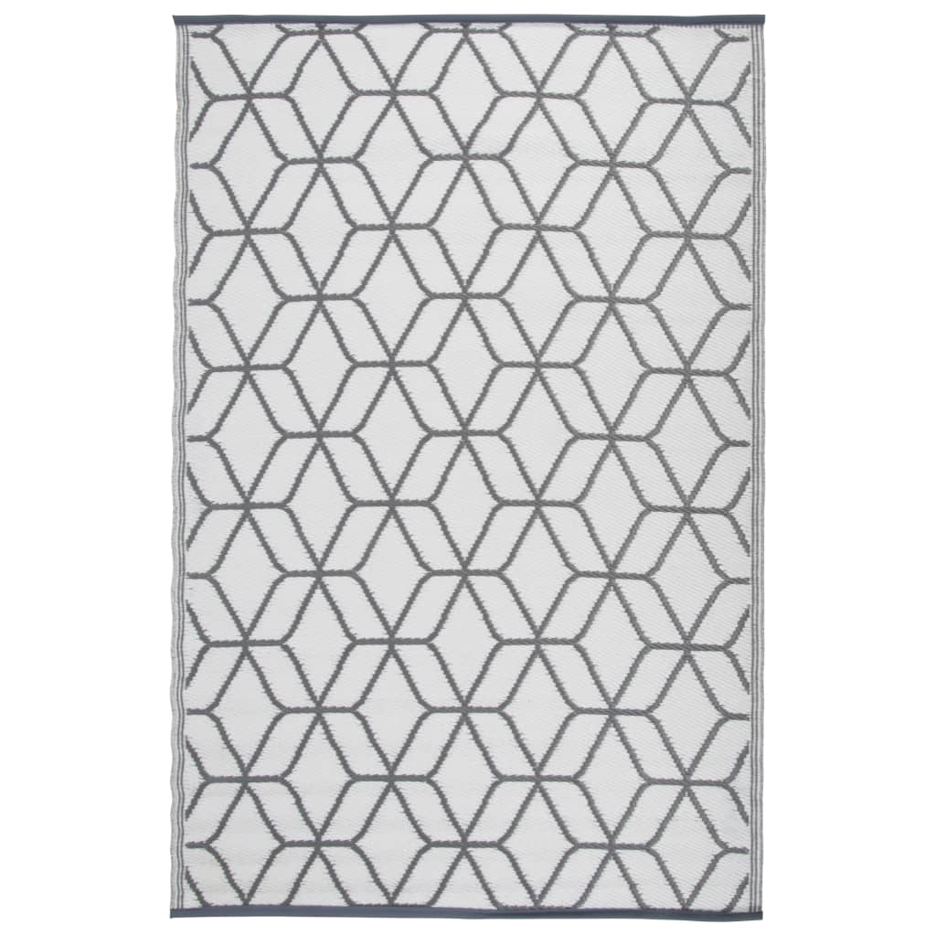 Esschert Design Buitenkleed 180X121 Cm En Wit Oc25