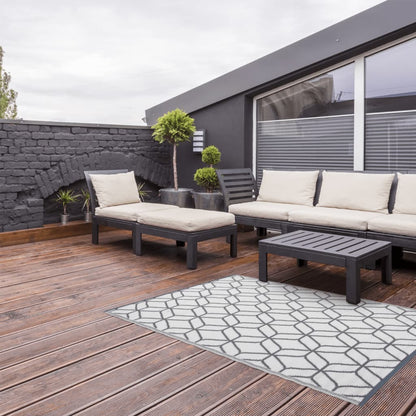 Esschert Design Buitenkleed 180X121 Cm En Wit Oc25