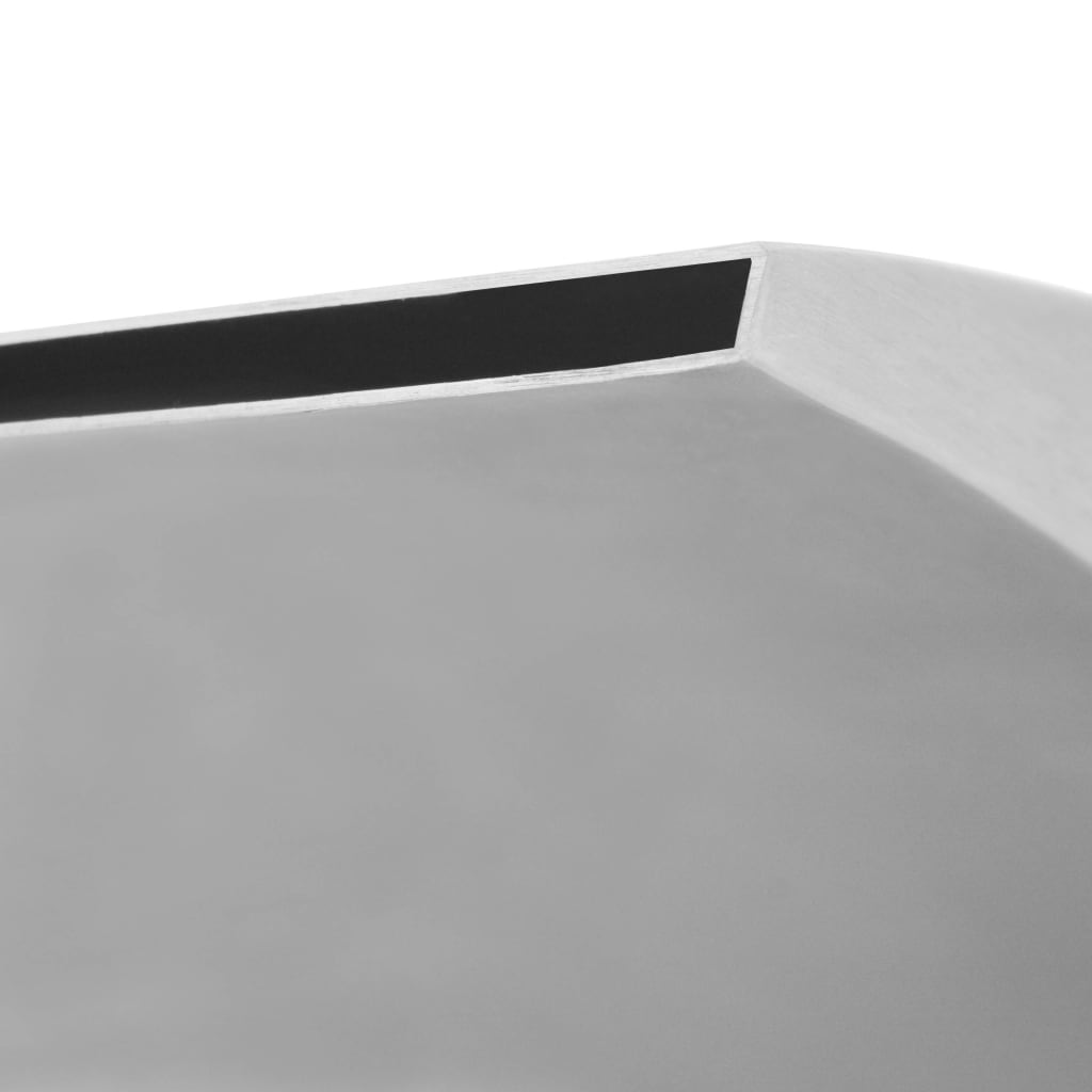 Zwembadfontijn 30X9X26 Cm Roestvrij Staal Zilverkleurig