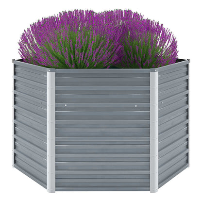 Plantenbak Verhoogd 129X45 Cm Gegalvaniseerd Staal Kleur