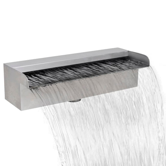 Zwembadwaterval Rechthoekig Roestvrij Staal