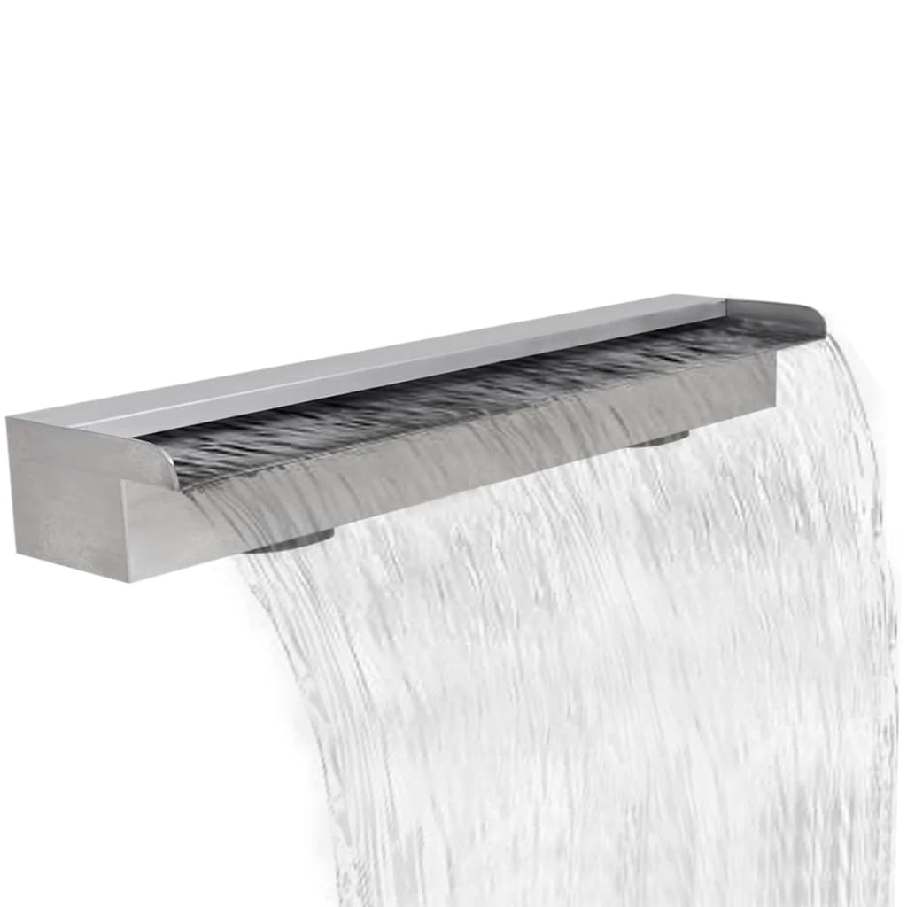 Zwembadwaterval Rechthoekig Roestvrij Staal