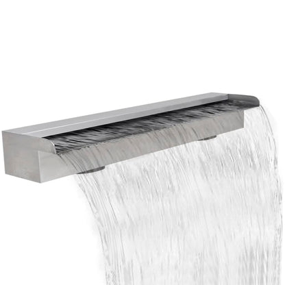 Zwembadwaterval Rechthoekig Roestvrij Staal