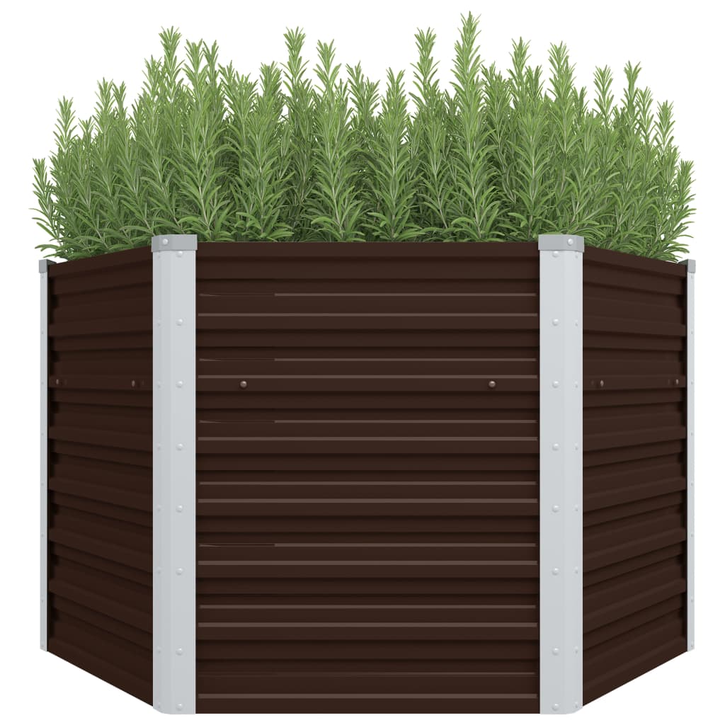 Plantenbak Verhoogd 129X45 Cm Gegalvaniseerd Staal Kleur