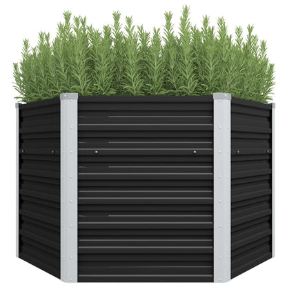 Plantenbak Verhoogd 129X45 Cm Gegalvaniseerd Staal Kleur