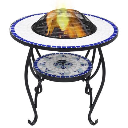 Vuurtafel Mozaïek 68 Cm Keramiek Kleurig