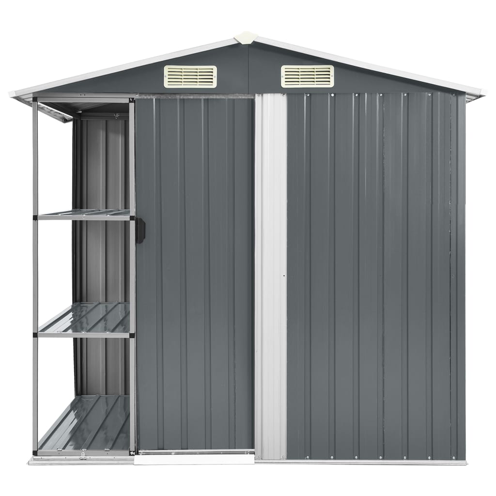 Tuinschuur Met Rek 205X130X183 Cm Ijzer