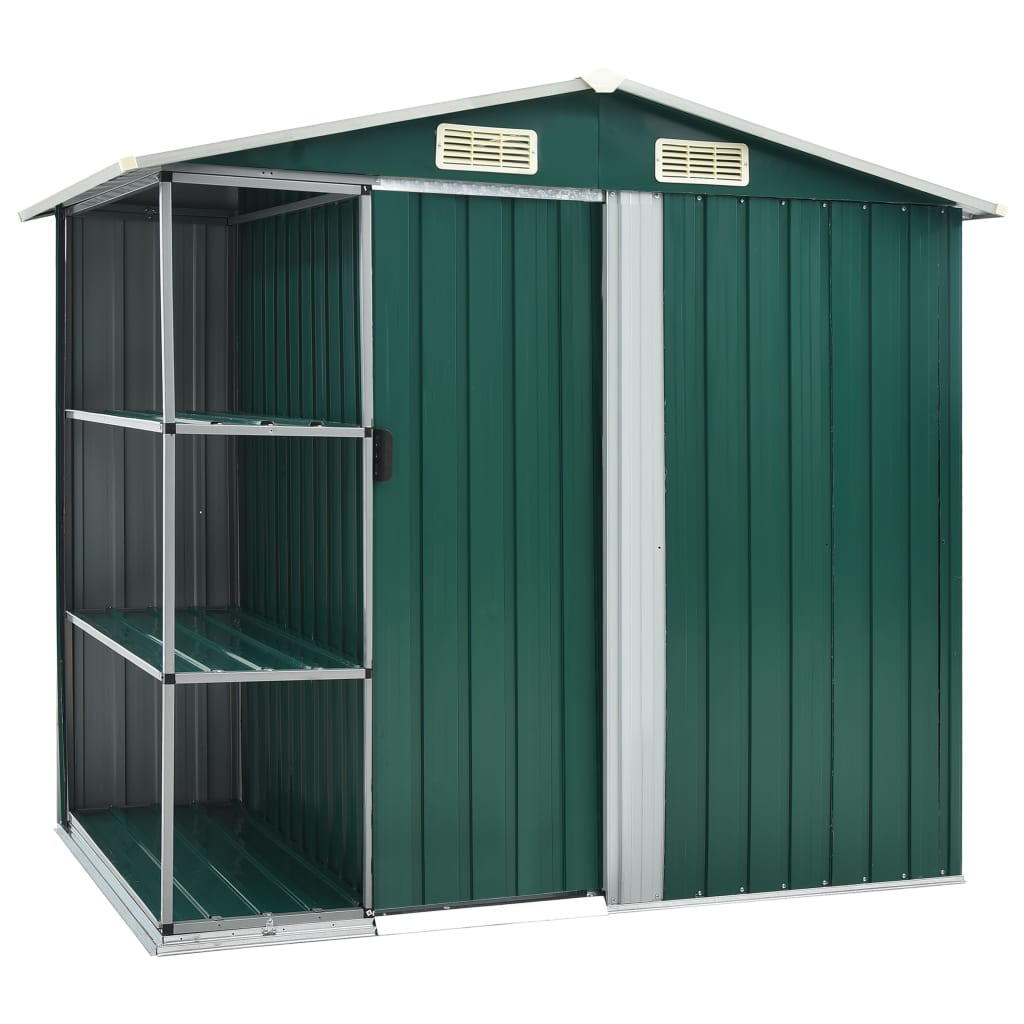 Tuinschuur Met Rek 205X130X183 Cm Ijzer