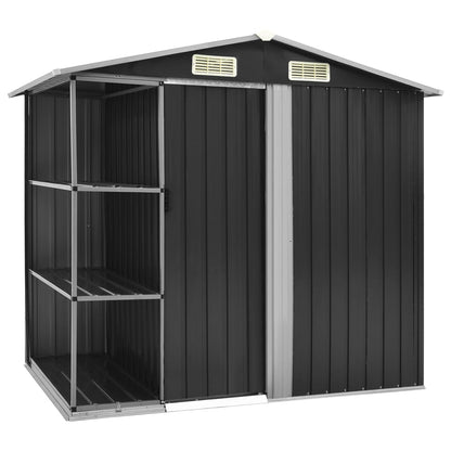 Tuinschuur Met Rek 205X130X183 Cm Ijzer