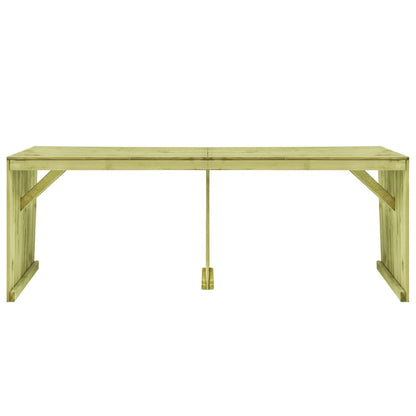 Tuintafel 220X101,5X80 Cm Geïmpregneerd Grenenhout