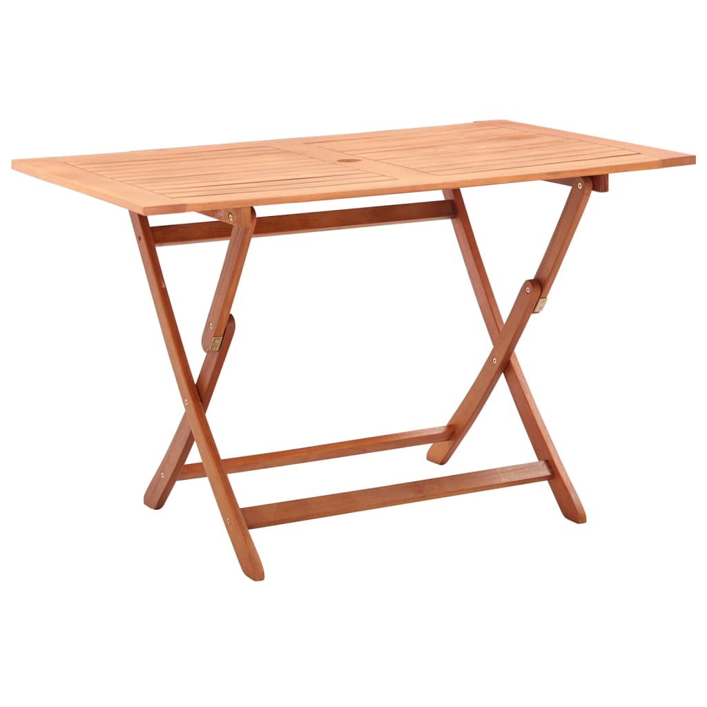 Tuintafel Inklapbaar 120X70X75 Cm Massief Eucalyptushout
