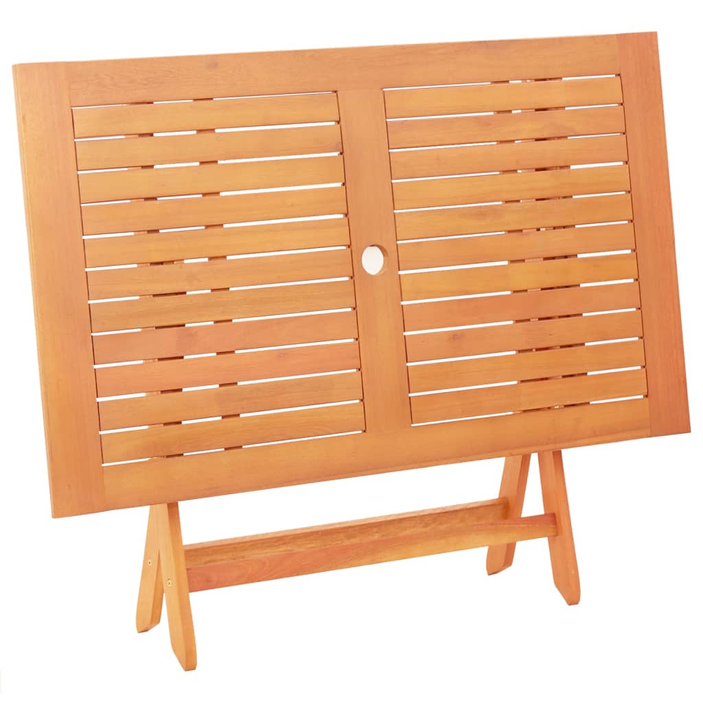 Tuintafel Inklapbaar 120X70X75 Cm Massief Eucalyptushout