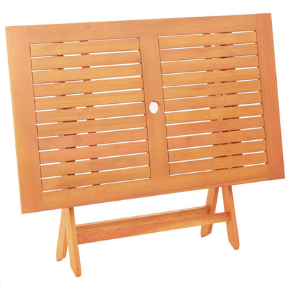 Tuintafel Inklapbaar 120X70X75 Cm Massief Eucalyptushout