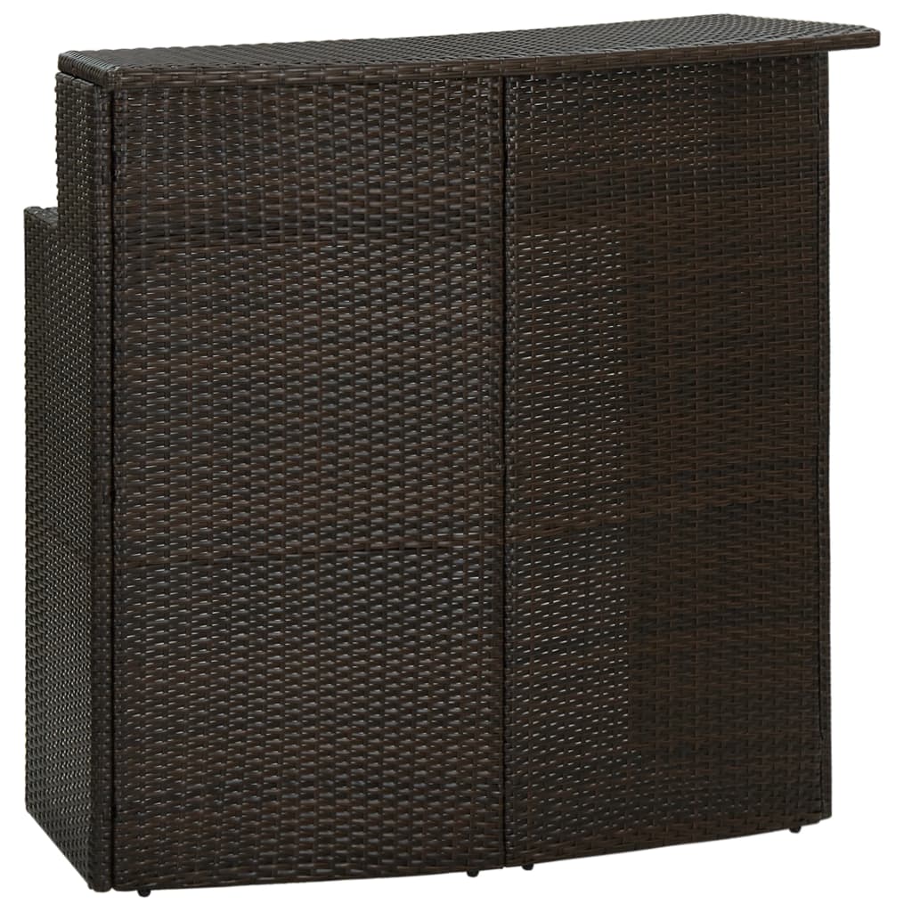 Tuinbartafel 120X55X110 Cm Poly Rattan