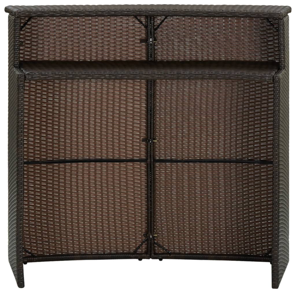 Tuinbartafel 120X55X110 Cm Poly Rattan
