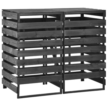 Containerberging Dubbel 140X75X121 Cm Geverfd Grenenhout