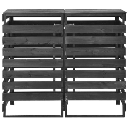 Containerberging Dubbel 140X75X121 Cm Geverfd Grenenhout