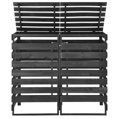 Containerberging Dubbel 140X75X121 Cm Geverfd Grenenhout