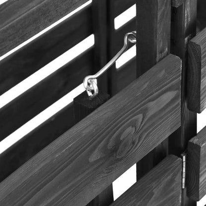 Containerberging Dubbel 140X75X121 Cm Geverfd Grenenhout