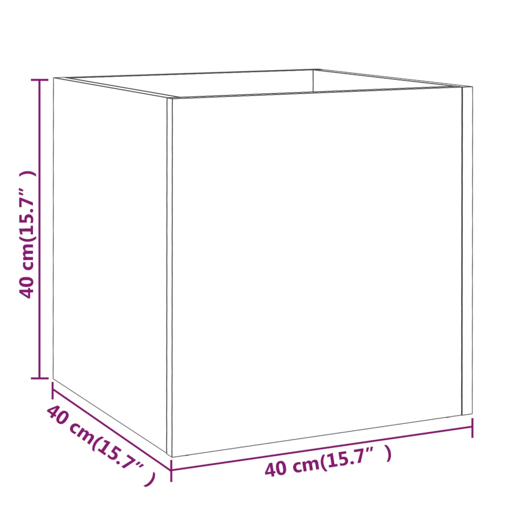 Plantenbak 40X40X40 Cm Bewerkt Hout