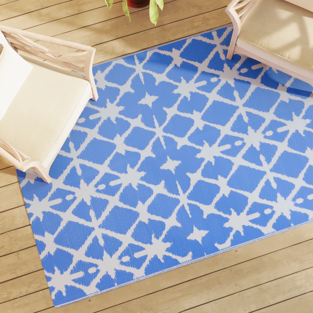 Buitenkleed Arakil Pp Blauw En Wit