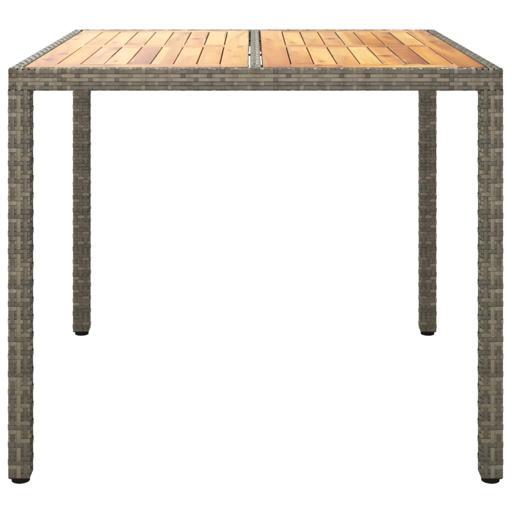 Tuintafel Poly Rattan En Acaciahout