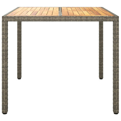 Tuintafel Poly Rattan En Acaciahout