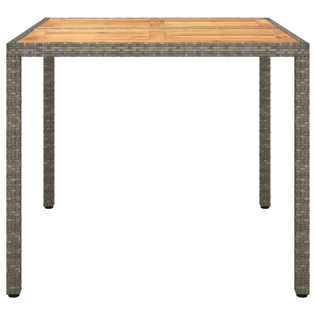 Tuintafel Poly Rattan En Acaciahout