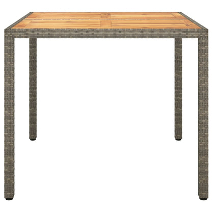 Tuintafel Poly Rattan En Acaciahout