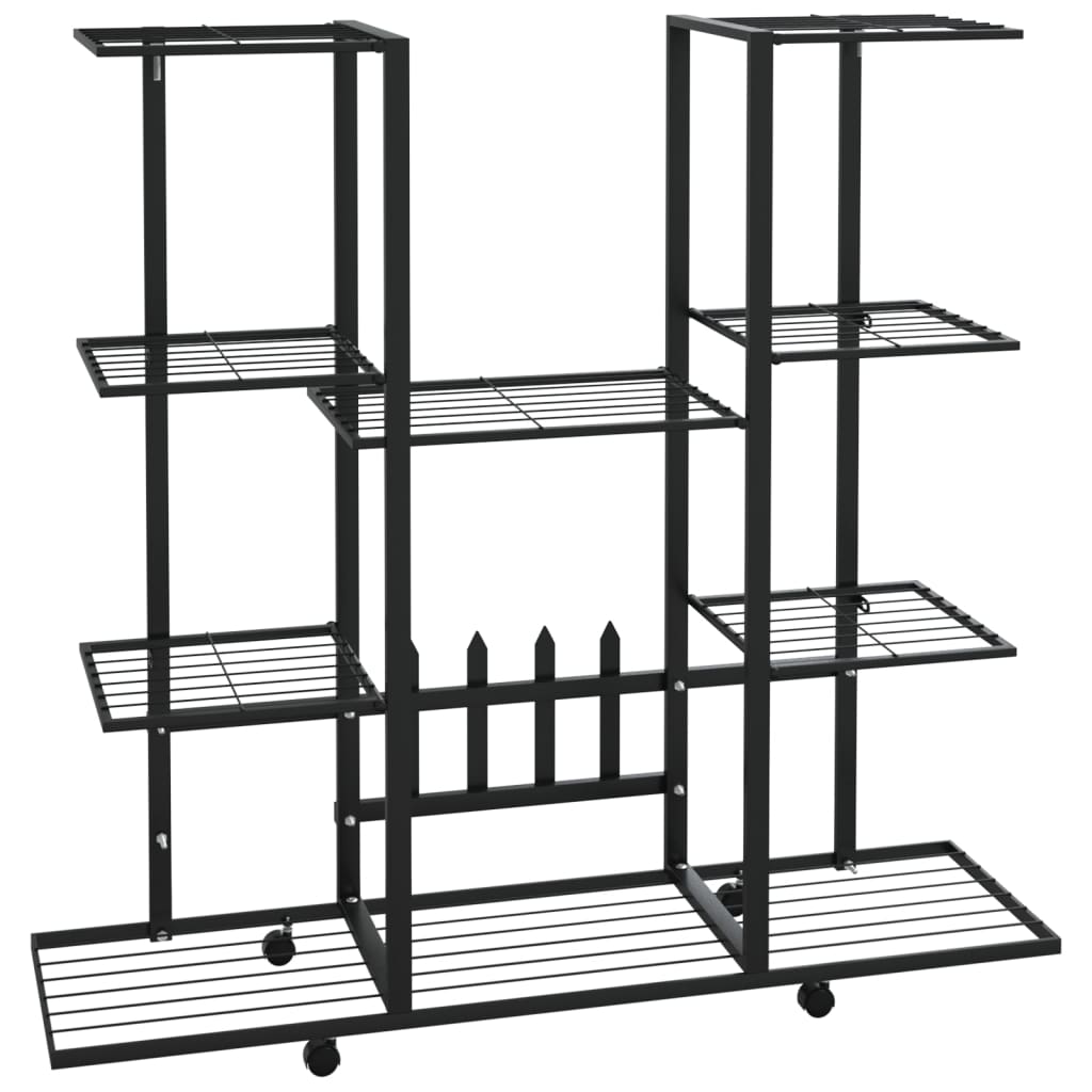 Bloemenstandaard Met Wielen 94,5X24,5X91,5 Cm Ijzer