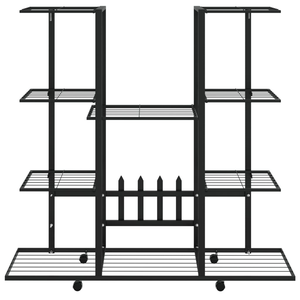 Bloemenstandaard Met Wielen 94,5X24,5X91,5 Cm Ijzer