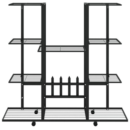 Bloemenstandaard Met Wielen 94,5X24,5X91,5 Cm Ijzer