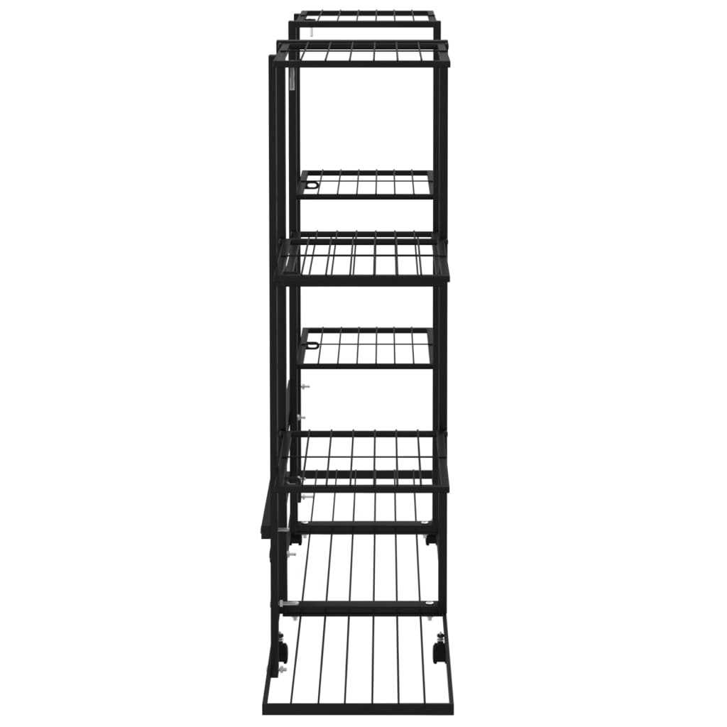 Bloemenstandaard Met Wielen 94,5X24,5X91,5 Cm Ijzer