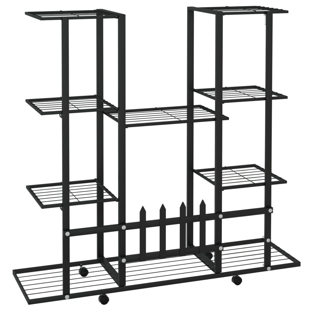 Bloemenstandaard Met Wielen 94,5X24,5X91,5 Cm Ijzer