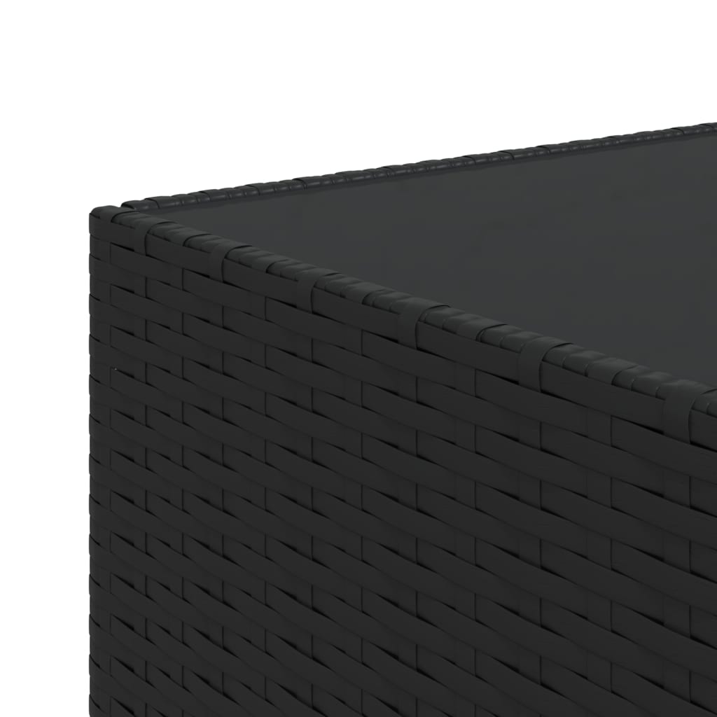 Salontafel Vierkant 50X50X30 Cm Poly Rattan