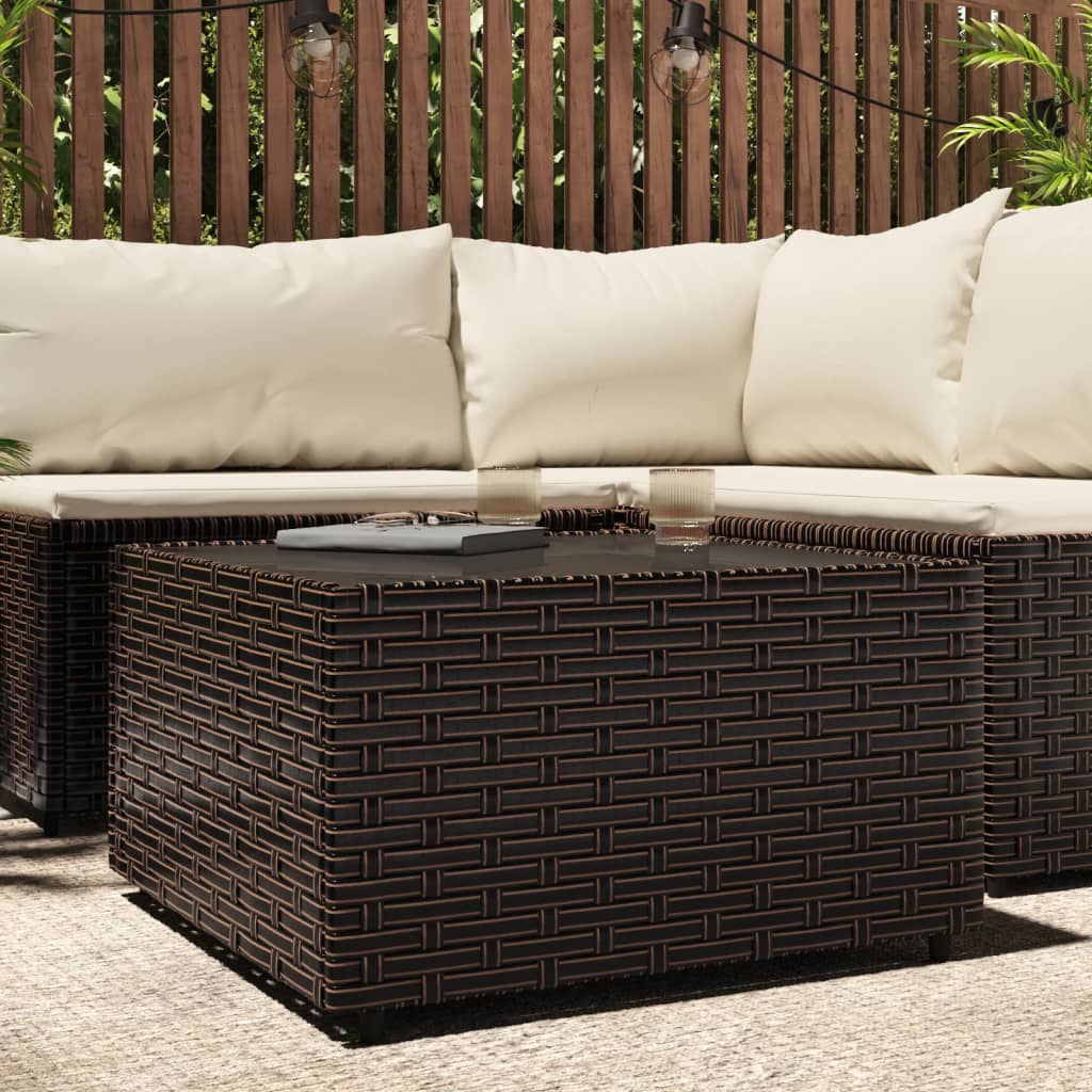 Salontafel Vierkant 50X50X30 Cm Poly Rattan