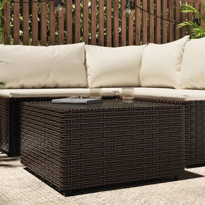 Salontafel Vierkant 50X50X30 Cm Poly Rattan
