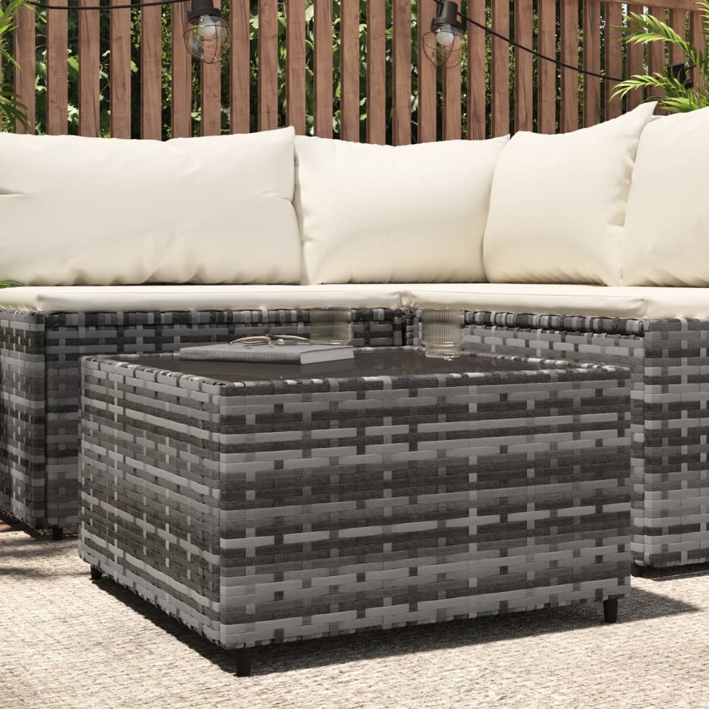 Salontafel Vierkant 50X50X30 Cm Poly Rattan