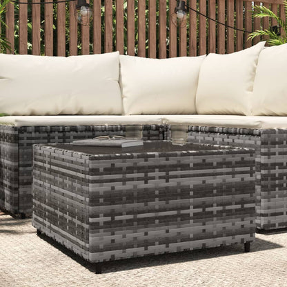Salontafel Vierkant 50X50X30 Cm Poly Rattan