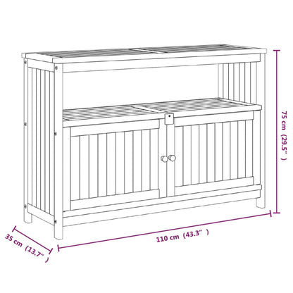 Tuinwandtafel Massief Acaciahout