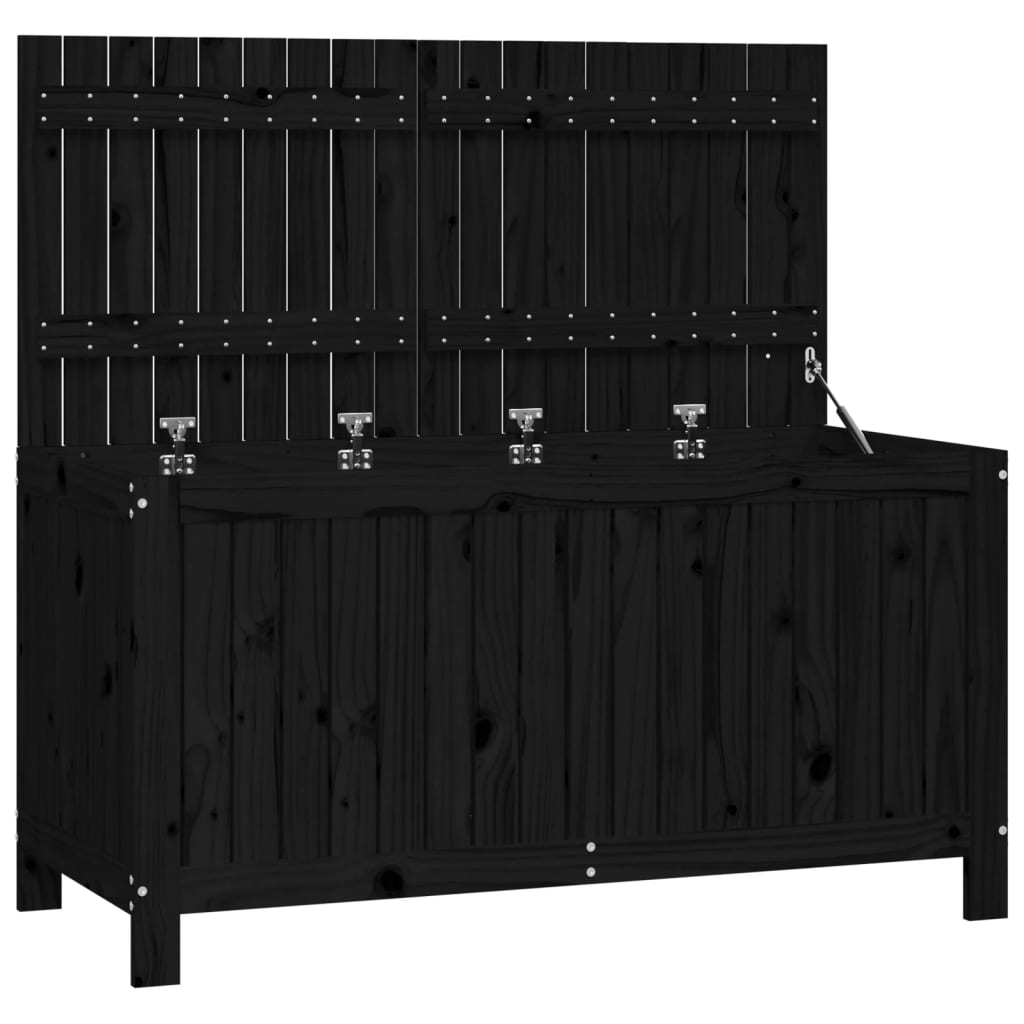 Tuinbox Massief Grenenhout Zwart