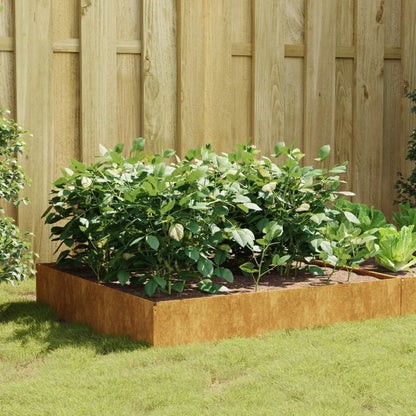 Plantenbak Verhoogd Cortenstaal/Bruin