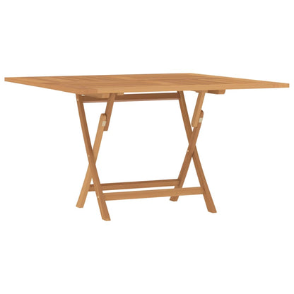 Tuintafel Inklapbaar 110X110X75 Cm Massief Teakhout
