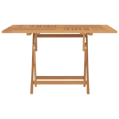 Tuintafel Inklapbaar 110X110X75 Cm Massief Teakhout